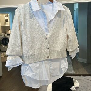Elan sweater and Blouse (attached one piece)